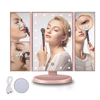 3 Sided Foldable Mirror